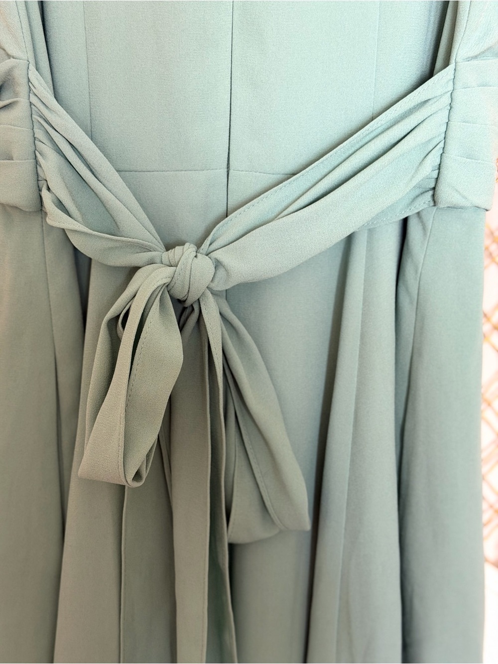 Gal Meets Glam Sage Green Wrap Midi Dress - Picture 6 of 6